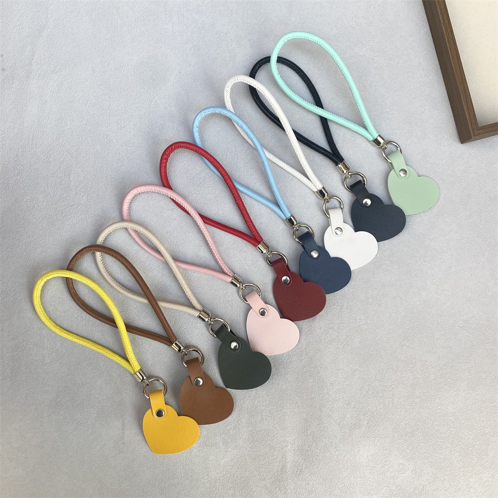 Leather Heart Keychain Bowlift