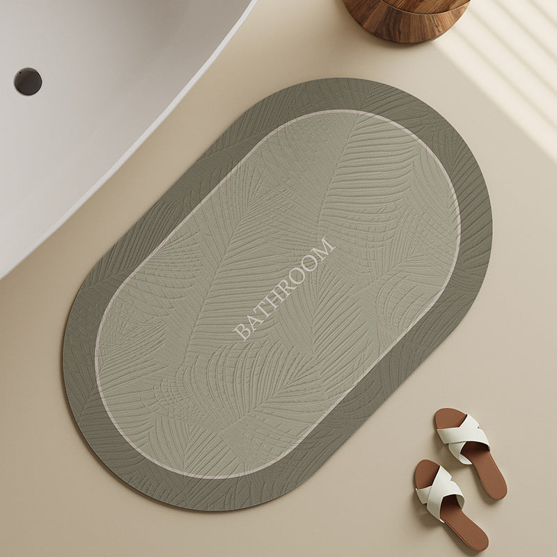 Elegant Floral Bath Mat Bowlift