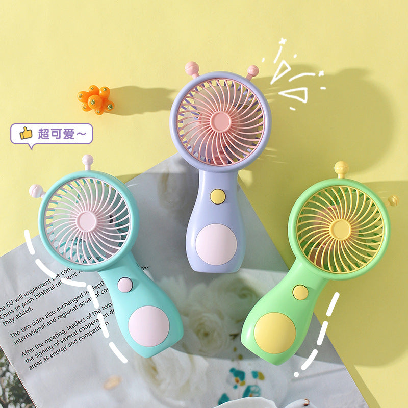 Women's Portable Mini Fan with Creative Bowlift Stand