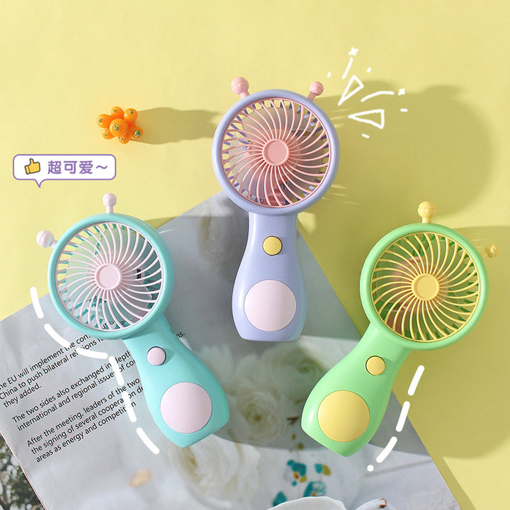 Women's Portable Mini Fan with Creative Bowlift Stand