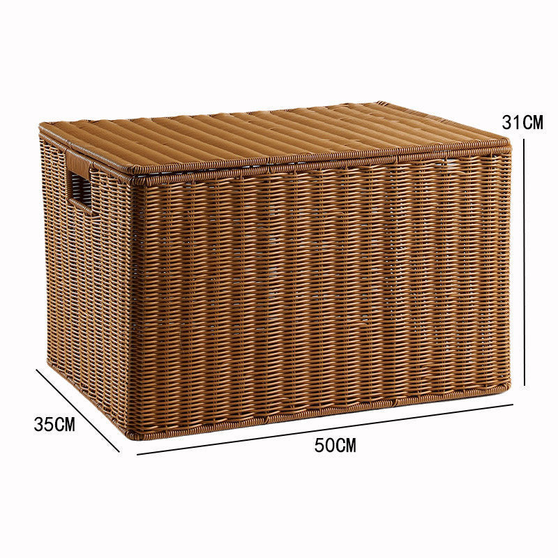 Woven Rectangular Storage Cube with Handles Bowlift
