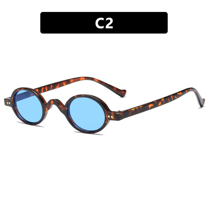 Women's round sunglasses with distinctive design and high-quality plastic frame Bowlift