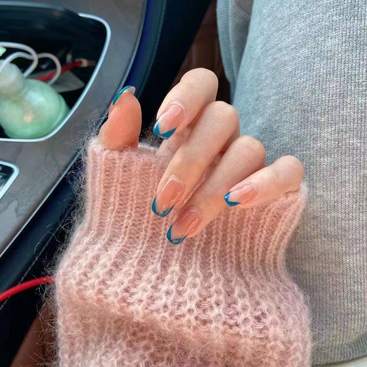 Stylish nail art with modern French tips Bowlift