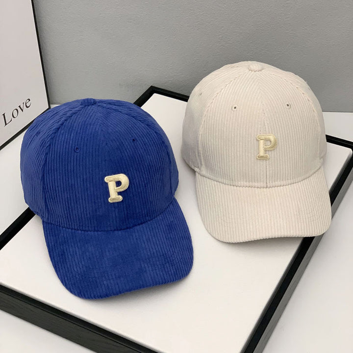 Women's Corduroy Adjustable Baseball Cap Bowlift