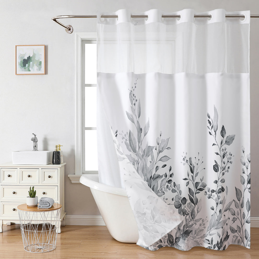 Botanical Floral Shower Curtain Bowlift
