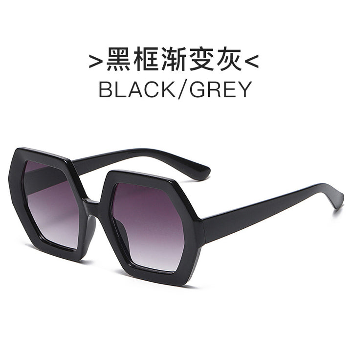 Women extravagant hexagonal sunglasses Bowlift
