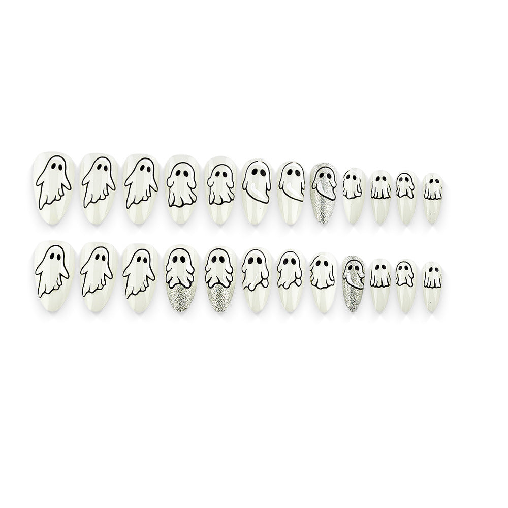 Creative Ghost Design Nail Art Bowlift