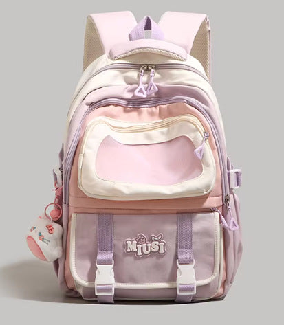 Multi-Functional Clear Pocket School Backpack Bowlift