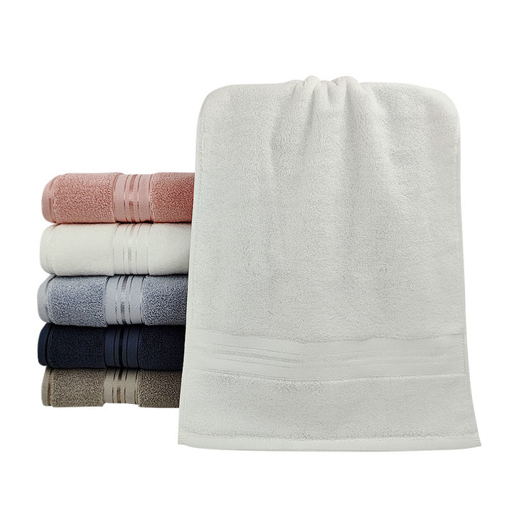 Premium Terry Bath Towel With Elegant Striped Border Bowlift