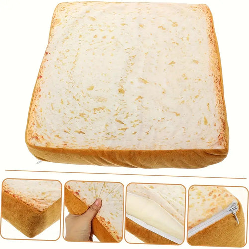 Soft Plush Toast-Shaped  Cushion  Dog Bed