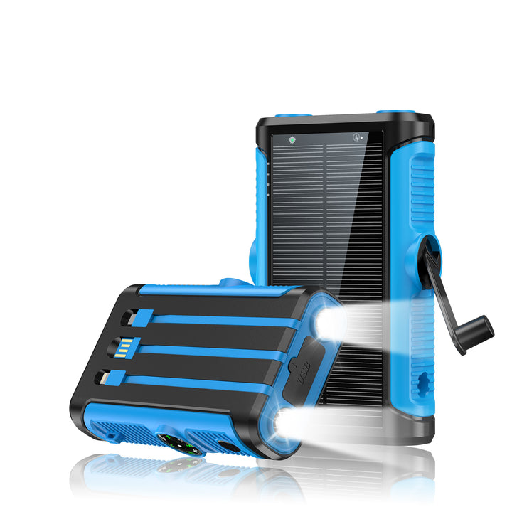 Multifunctional Solar Powerbank with Hand Crank Bowlift