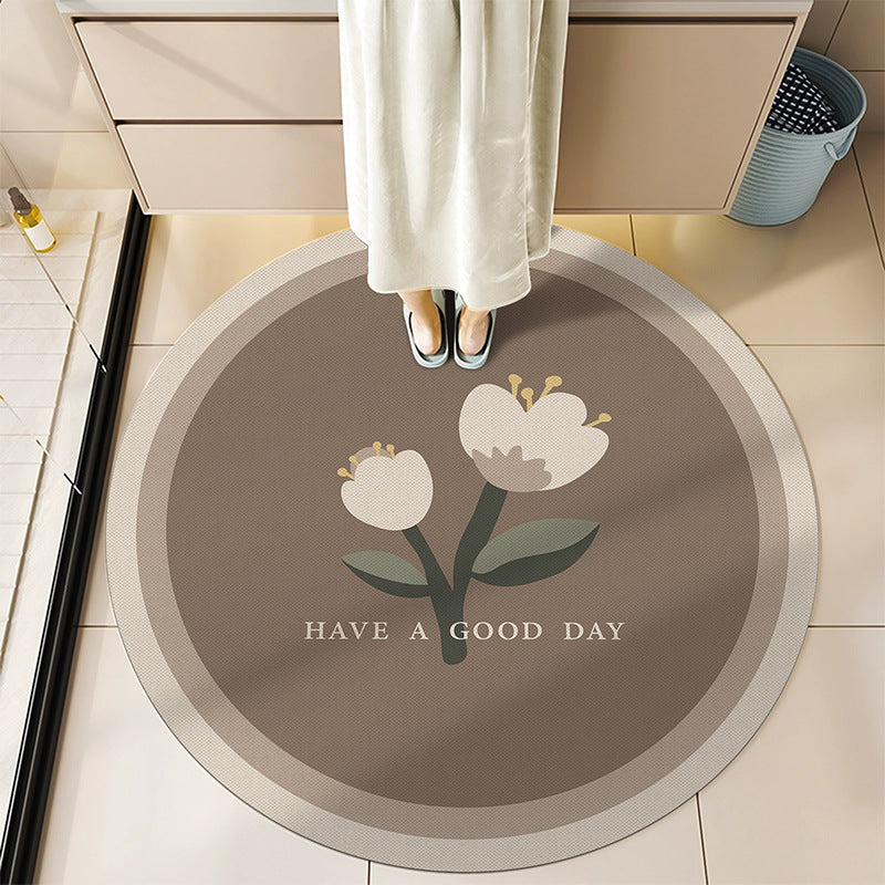 Round Decorative Bath Mat Bowlift
