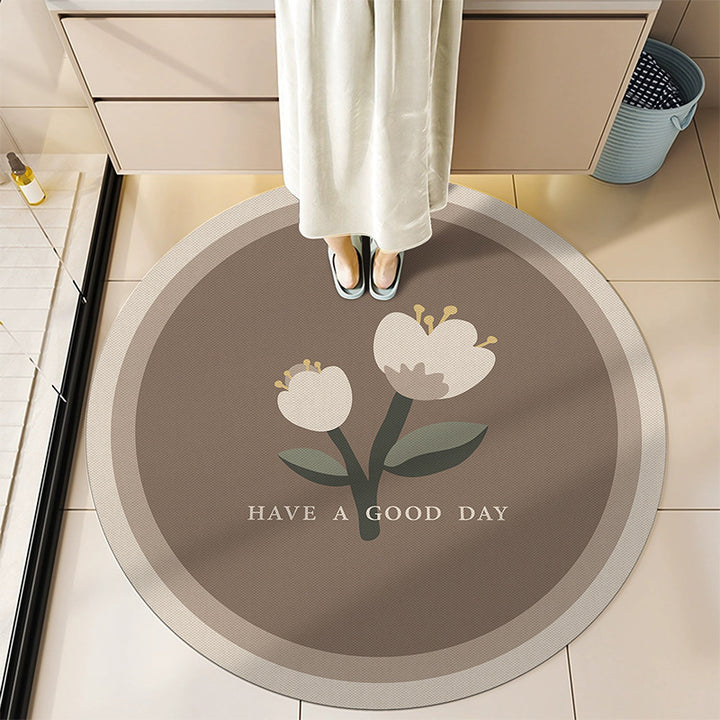 Round Decorative Bath Mat Bowlift