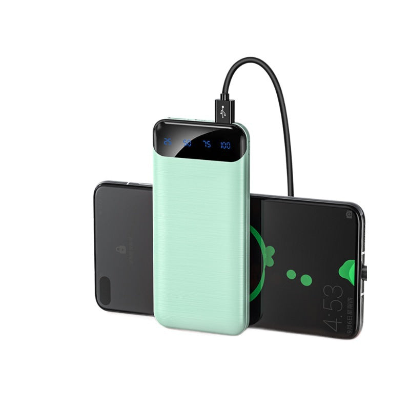 Portable power bank with digital display and multiple connections Bowlift