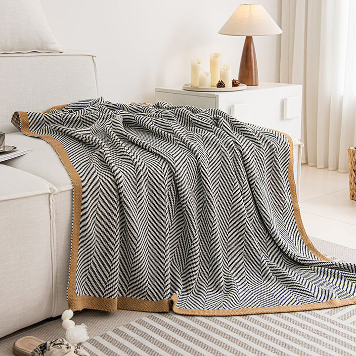 Decorative Knitted Throw Blanket
