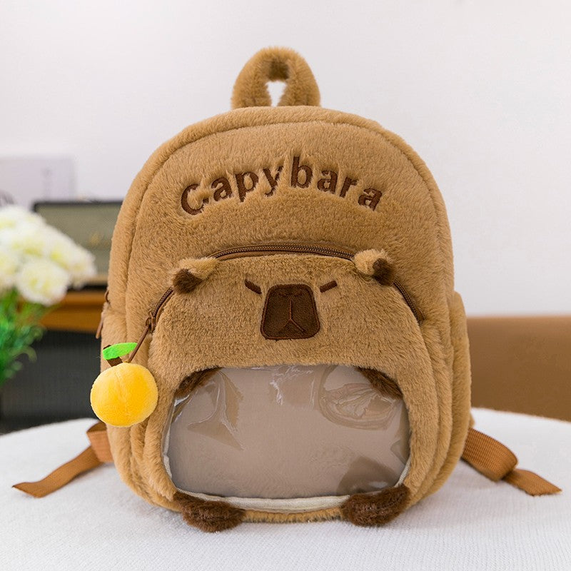 Plush Backpack in Capybara Design Bowlift