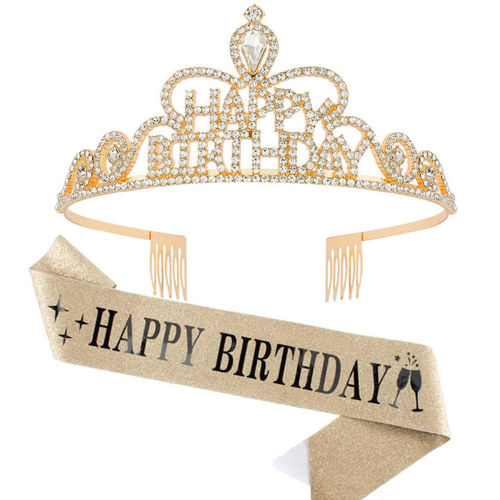 Women Funkenkrone with "Happy Birthday" lettering Bowlift