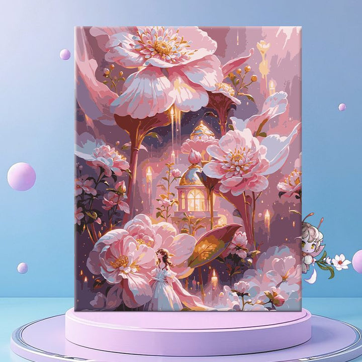 Whimsical Floral Fantasy Canvas Wall Art Bowlift
