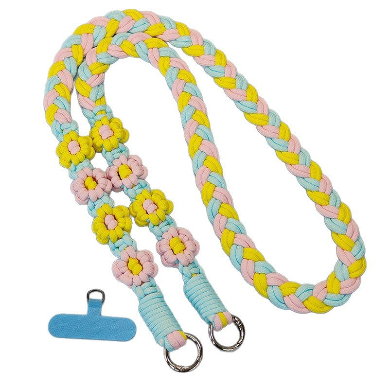 Creative Floral Design Braided Utility Leash Bowlift