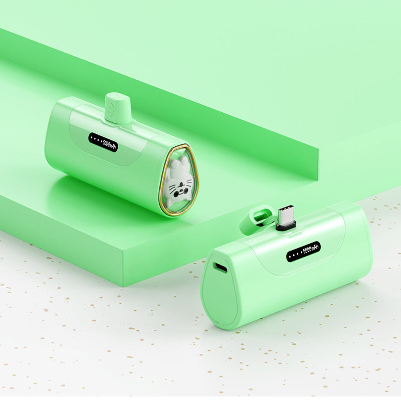 Funny power bank with integrated animal figure Bowlift