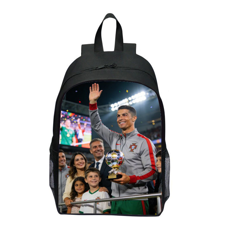 Sporty backpack with Wm trophy design Bowlift