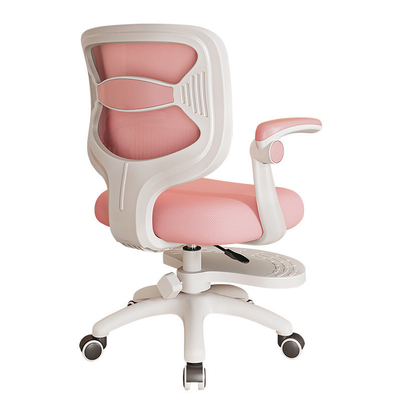 Ergonomic Swivel Chair With Breathable Mesh Cover And Flexible Lumbar Support Bowlift
