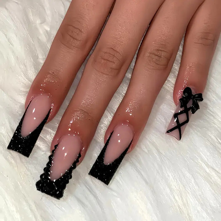 Glamorous Luxury Press-On Nails Set Bowlift