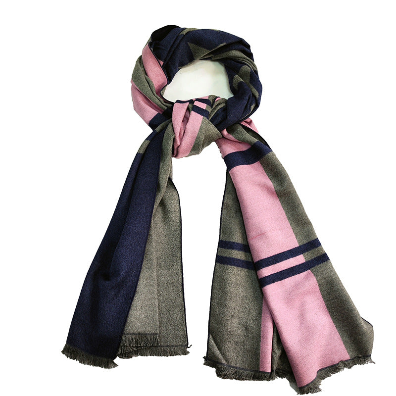 Ladies Elegant and Warm Scarf with Geometric Pattern Bowlift