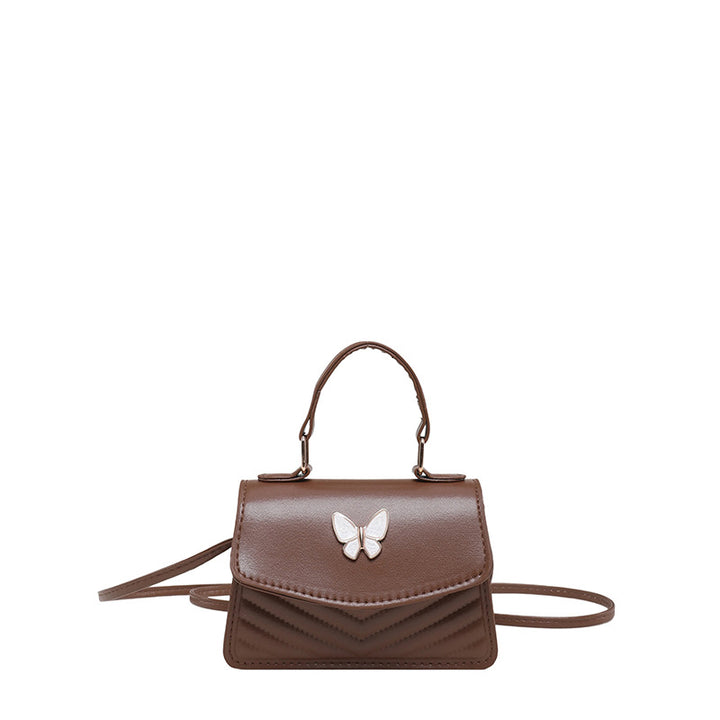 WoChic Mini Handbag with Elegant Butterfly Accent Bowlift