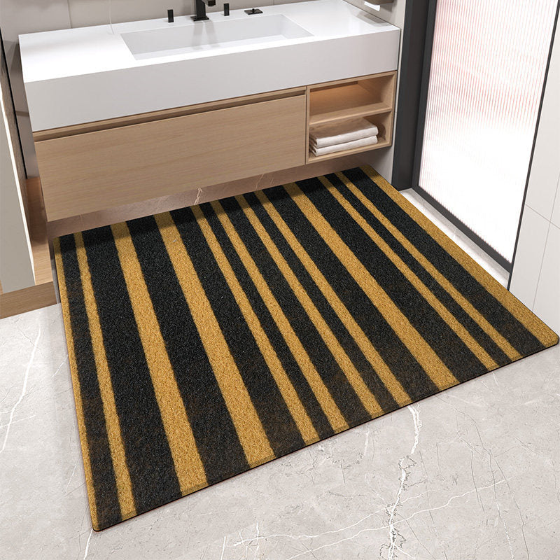 Decorative Stripe Pattern Bath Mat Bowlift