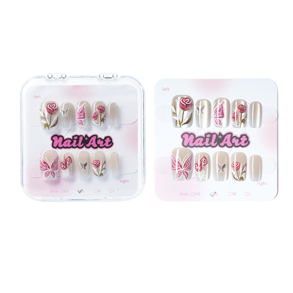 Artistic Floral Nail Tips Bowlift