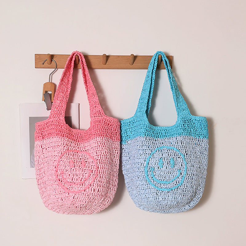 Hand-knotted shopping bag with casual design Bowlift