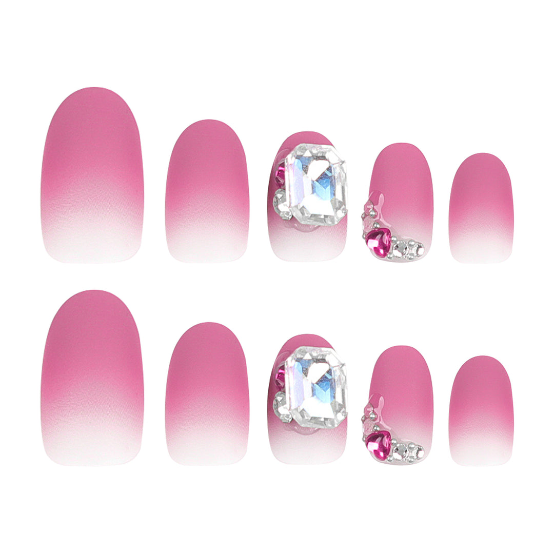 Creative Nail Art with Noble Rhinestone Accents Bowlift