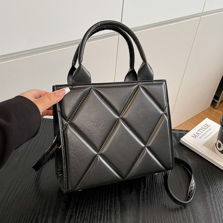 WoQuilted Faux Leather Handheld Tote Bowlift