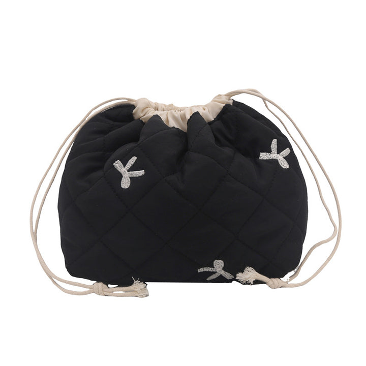 Quilted Drawstring Pouch Bowlift