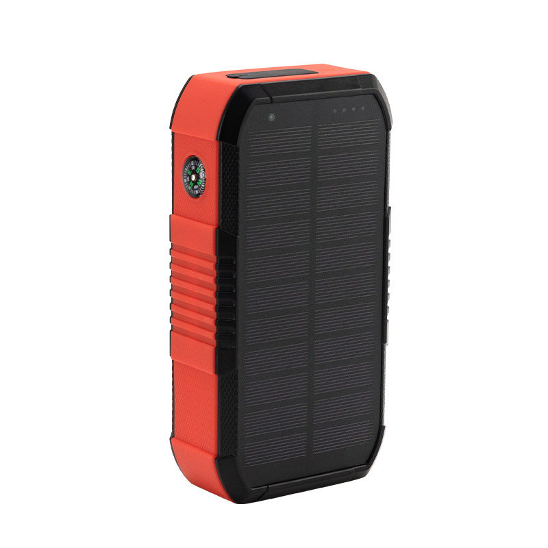 Solar-powered power bank with compass Bowlift