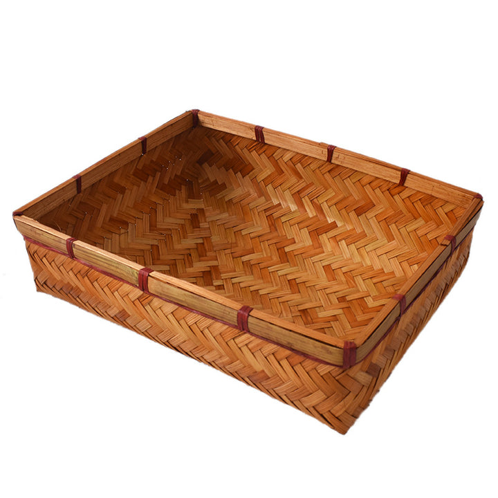 Handcrafted Woven Storage Tray Bowlift