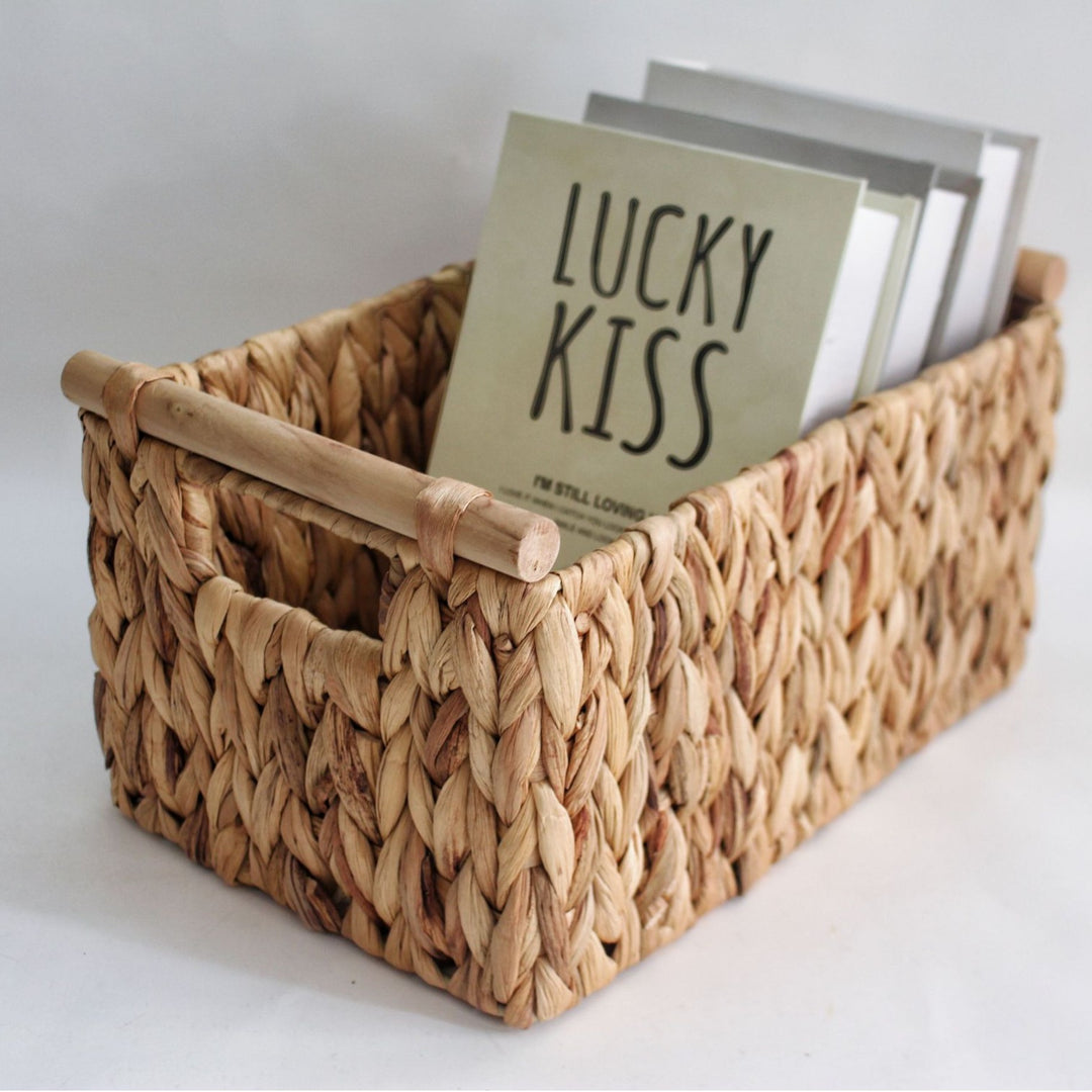 Eco-Friendly Woven Storage Basket Bowlift