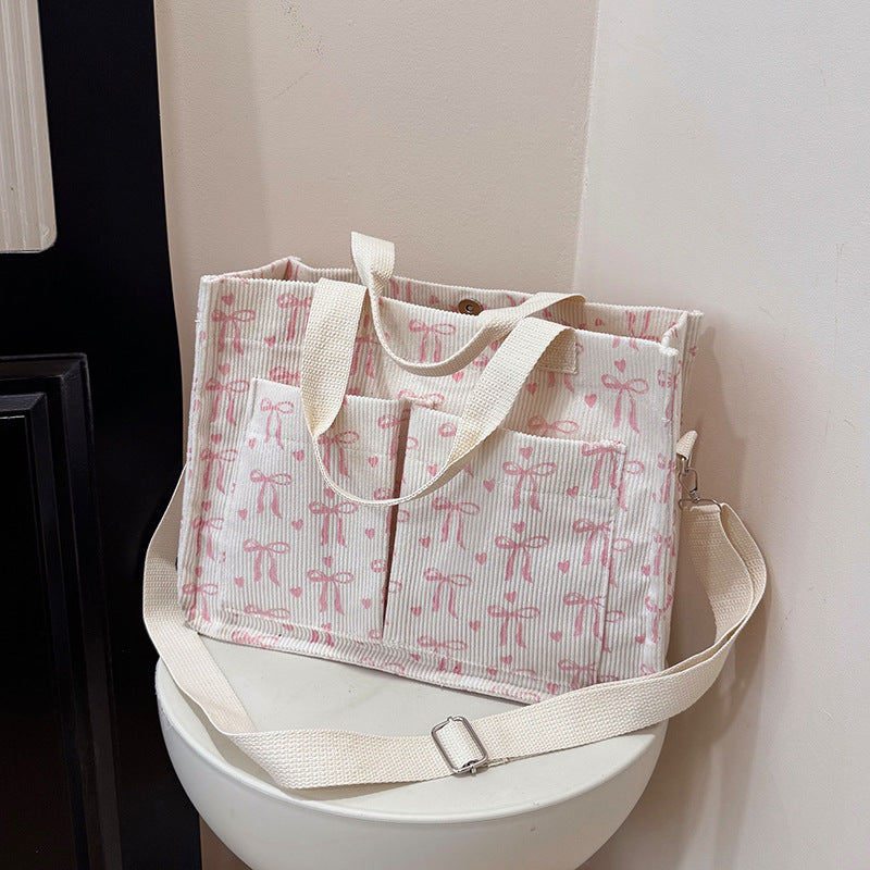 WoPatterned Canvas Tote Bag Bowlift