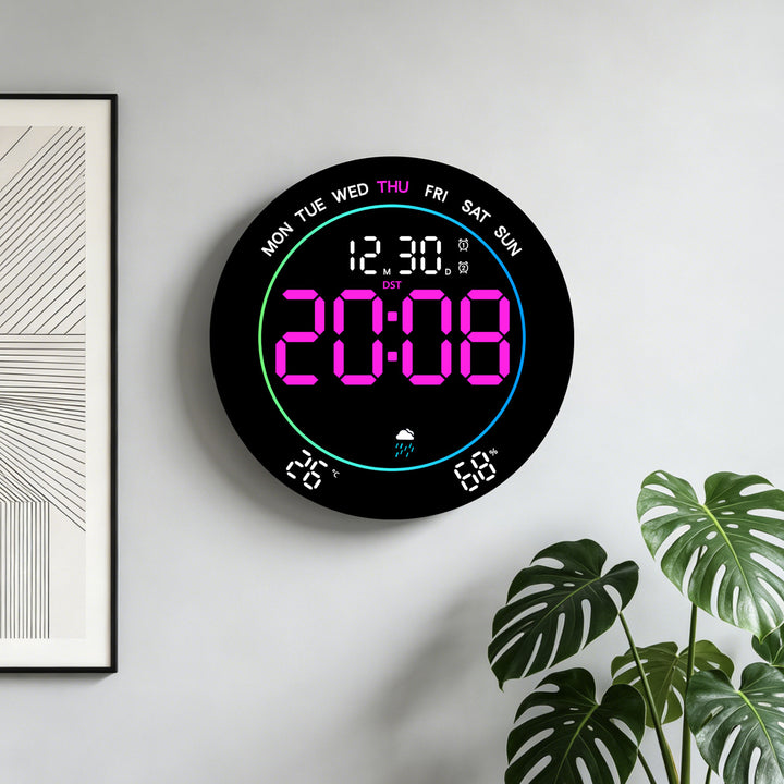 Digital Weather Alarm Clock Bowlift