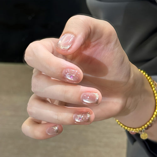 Artificial Nail Art with Elegant Jewelry Details Bowlift