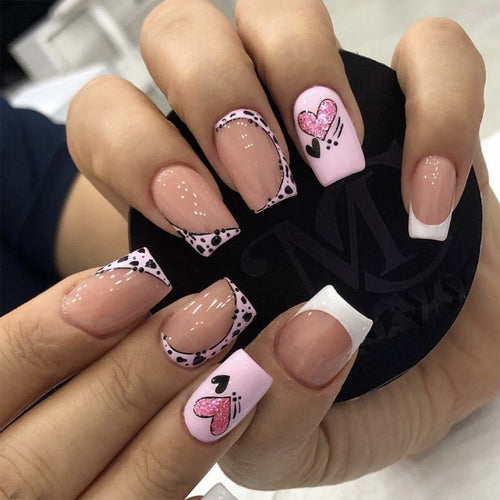 Artistic Nail Art with Heart and Animal Designs Bowlift