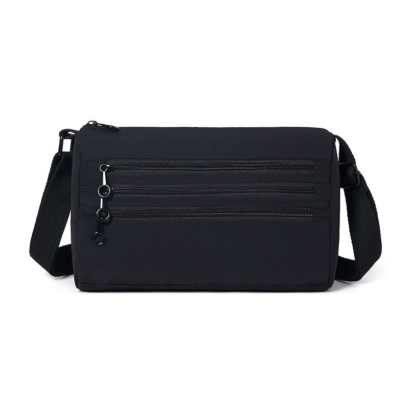 Functional Multi-Zipper Crossbody Bag Bowlift