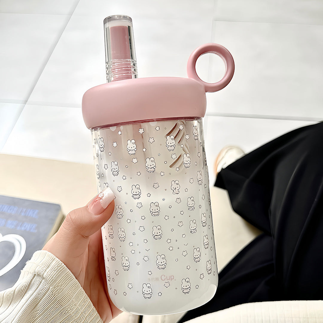 Ladies practical drinking bottle with cute animal motif Bowlift