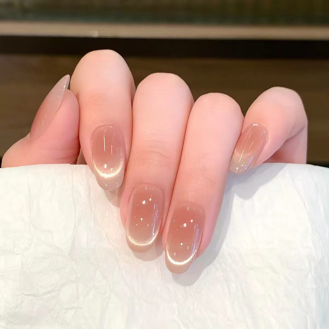 Premium Ombre Stiletto Press-On Nails with Floral Design Bowlift
