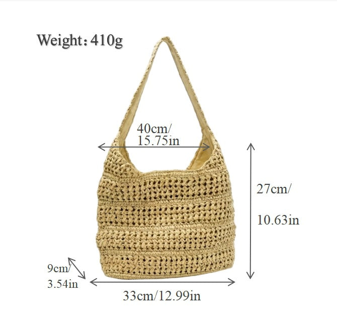 Hobo Bag Made of Hand-Knotted Material Bowlift