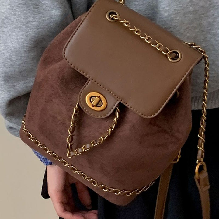 Premium Suede Backpack Bowlift