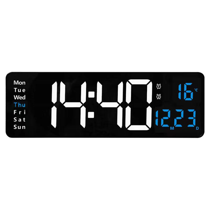 Digital wall clock with multifunctional LED display Bowlift