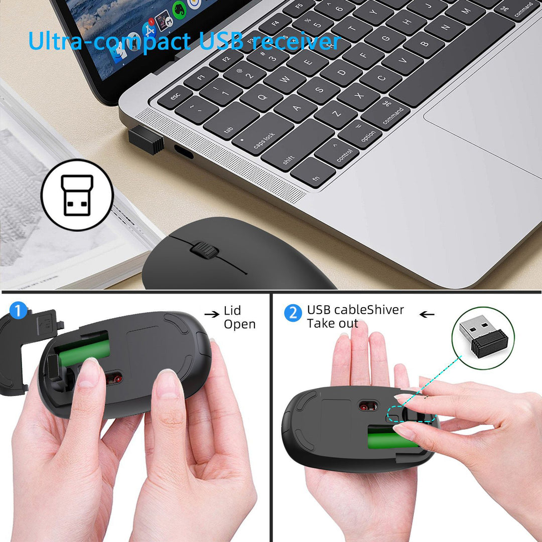 Ergonomic Wireless Computer Mouse Bowlift