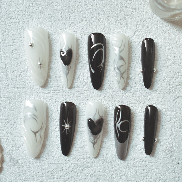 Artistic Stiletto Nail Art Extensions Bowlift